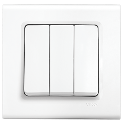 VİKO LİNNERA BEYAZ ÜÇLÜ ANAHTAR VİKO LİNNERA BEYAZ ÜÇLÜ ANAHTAR